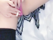 美女用bb抽烟